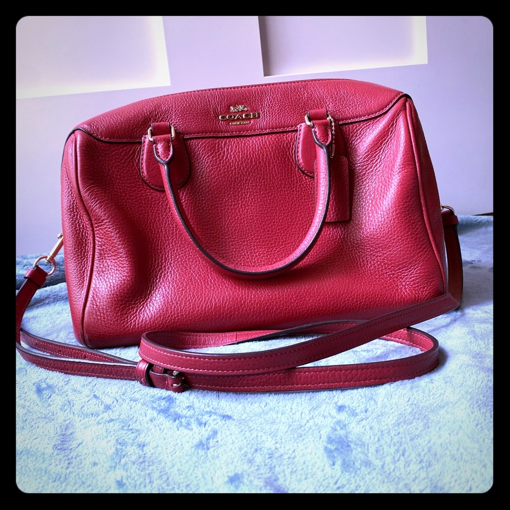 Coach Handbag Color Red